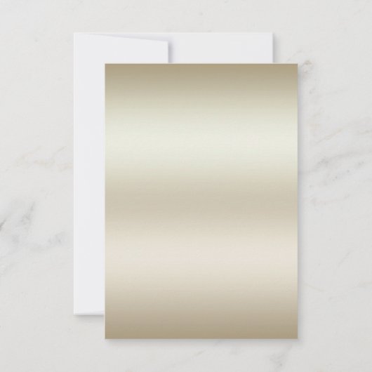 ゴールデンフラワーレッドジェムストーンスプレンダーRSVPカード 出欠カード (裏面)