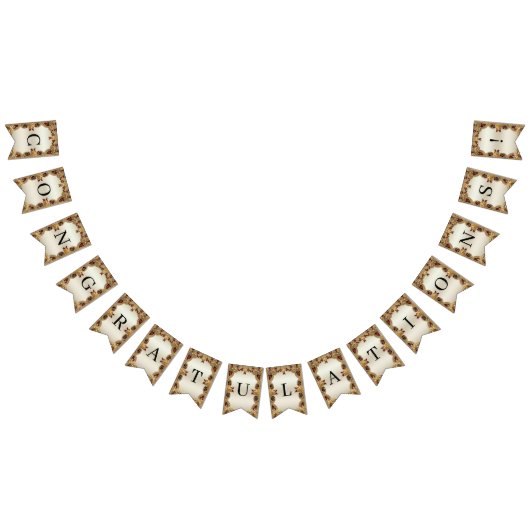 ゴールデンフラワーレッドジェムストーンバンティング国旗 バンティングフラッグ (全)