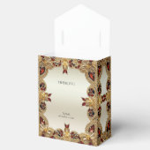 ゴールデンフラワーレッドジェムストーンビーフボックス フェイバーボックス (オープン)