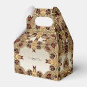 ゴールデンフラワーレッドジェムストーンビーフボックス フェイバーボックス (裏面サイド)