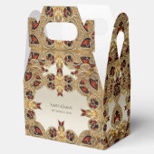 ゴールデンフラワーレッドジェムストーンビーフボックス フェイバーボックス (オープン)