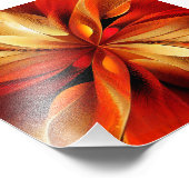 ゴールデンフラワー抽象芸術アートフォトプリント フォトプリント            (角)