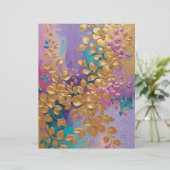 ゴールデンフラワー色彩の鮮やかズスクラップブック紙 (スタンド正面)