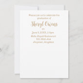 ゴールデンフラワー高校卒業 招待状 (裏面)