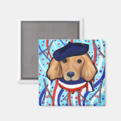 ゴールデンフランスのレトリバー マグネット (正面/裏面)