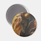 ゴールデンフリシアンホース マグネット (正面/裏面)