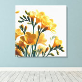 ゴールデンフリーシアファンタジーネイチャーズエンチャントエレガンス キャンバスプリント (インサイチュ (ウッドフロア))