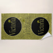 ゴールデンフレックスビクトリアネームデザイン, ビーチタオル (正面)