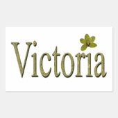 ゴールデンフレックスビクトリアネームデザイン, 長方形シール (正面)