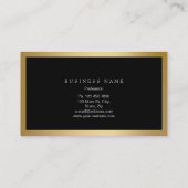 ゴールデンフレミニマルームブラックメタリック名刺 名刺 (裏面)