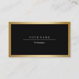 ゴールデンフレミニマルームブラックメタリック名刺 名刺