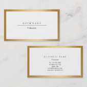 ゴールデンフレミニマルーム白金属名刺 名刺 (正面/裏面)