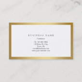 ゴールデンフレミニマルーム白金属名刺 名刺 (裏面)