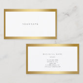 ゴールデンフレミニマルーム白金属名刺 名刺 (正面/裏面)