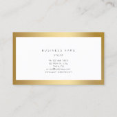 ゴールデンフレミニマルーム白金属名刺 名刺 (裏面)
