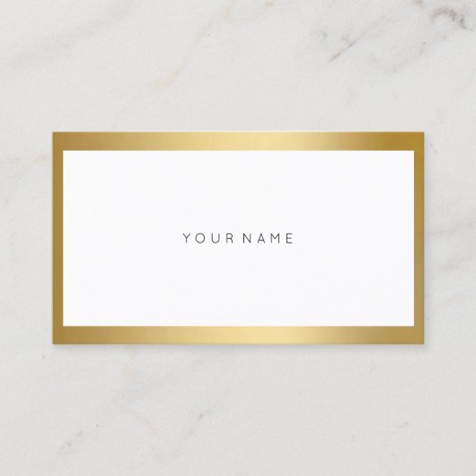ゴールデンフレミニマルーム白金属名刺 名刺 (正面)