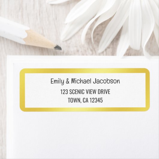 ゴールデンフレモダンームエレガントグラマラス金ゴールドシック ラベル (インサイチュ)