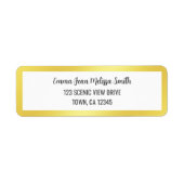 ゴールデンフレモダンームエレガントグラマラス金ゴールドシック ラベル (正面)