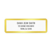 ゴールデンフレモダンームエレガントグラマラス金ゴールドシック ラベル (正面)