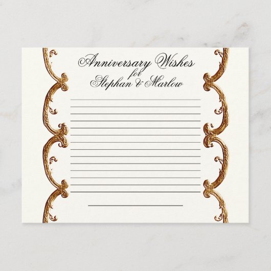 ゴールデンフレンチスワールウィッシュノーツ 50周年記念 アドバイスカード (正面)