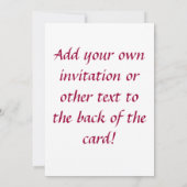 ゴールデンフレンドシップハート招待状または招待状 招待状 (裏面)