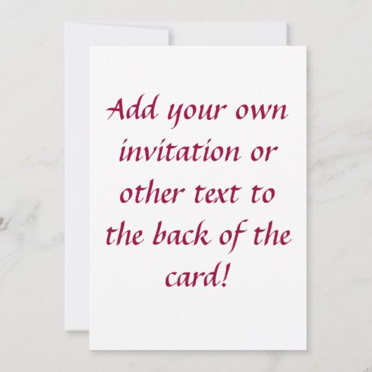 ゴールデンフレンドシップハート招待状または招待状 招待状 (裏面)