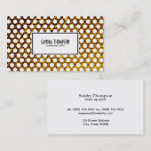 ゴールデンフレークホワイト水玉模様 名刺 (正面/裏面)