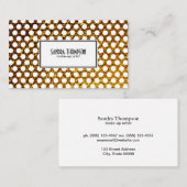 ゴールデンフレークホワイト水玉模様 名刺 (正面/裏面)