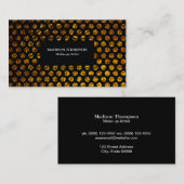 ゴールデンフレーク水玉模様 名刺 (正面/裏面)