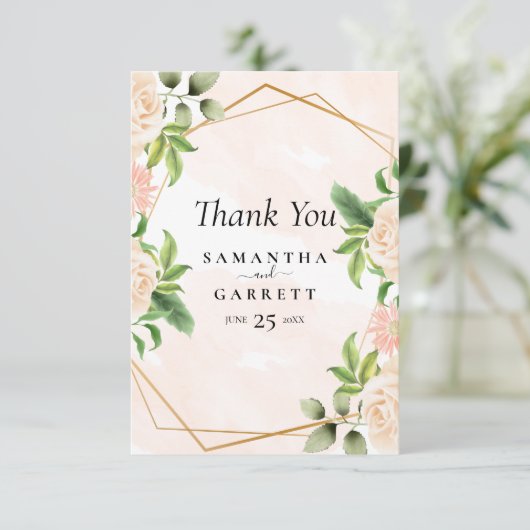 ゴールデンフレームとバラ サンキューカード (スタンド正面)