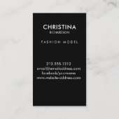 ゴールデンフレームアクターモデル歌手ダンサーの写真 名刺 (裏面)