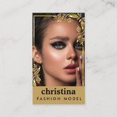 ゴールデンフレームアクターモデル歌手ダンサーの写真 名刺 (正面)