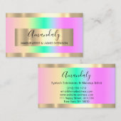 ゴールデンフレームイベントプランナーグラデーションパステル 名刺 (正面/裏面)