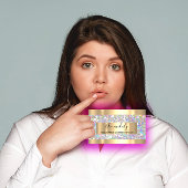 ゴールデンフレームイベントメイクビューティーショップホログラフィック 名刺