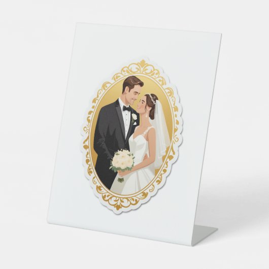 ゴールデンフレームエレガンス結婚ズ 台座サイン (正面)