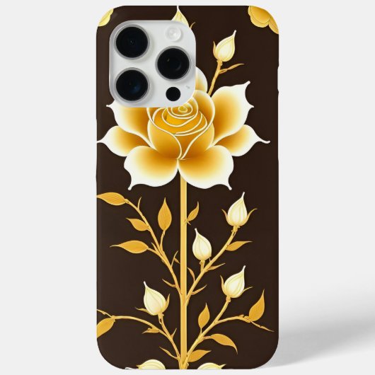ゴールデンフレームドローズ装飾アート Case-Mate iPhoneケース (裏面)