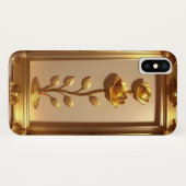 ゴールデンフレームドローズ装飾アート Case-Mate iPhoneケース (裏面(横))