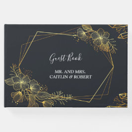 ゴールデンフレームネイビーバック ゲストブック