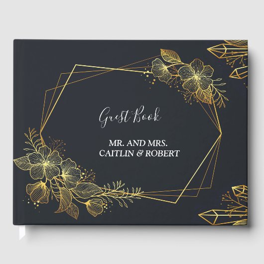 ゴールデンフレームネイビーバック ゲストブック (正面)