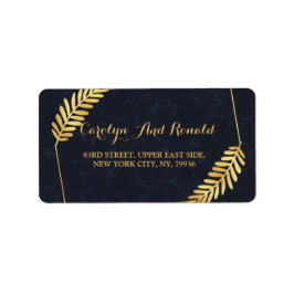 ゴールデンフレームネイビーバック ラベル