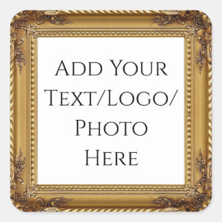 ゴールデンフレームビジネス/イベント/クラフト スクエアシール