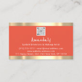 ゴールデンフレームファッションブティックショップQRコードロゴ 名刺 (裏面)