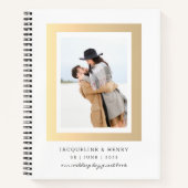 ゴールデンフレームフォトゲストブック ノートブック (正面)