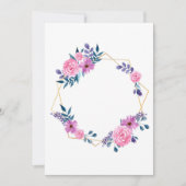 ゴールデンフレームフラワーズ結婚式招待状カード 招待状 (正面)