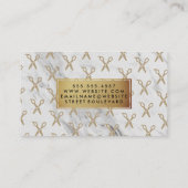 ゴールデンフレーム大理石スタイリストシアーズ 名刺 (裏面)