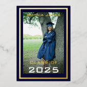 ゴールデンフレーム – 2024フォイル招待状のクラス 箔招待状 (正面)