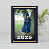 ゴールデンフレーム – 2024フォイル招待状のクラス 箔招待状 (立ち正面)