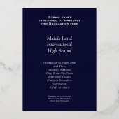 ゴールデンフレーム – 2024フォイル招待状のクラス 箔招待状 (裏面)