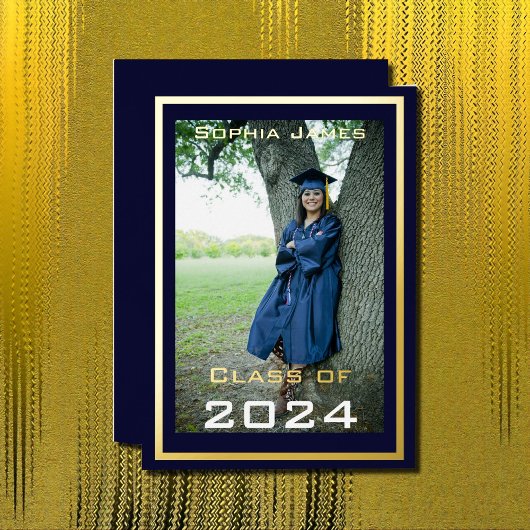 ゴールデンフレーム – 2024フォイル招待状のクラス 箔招待状