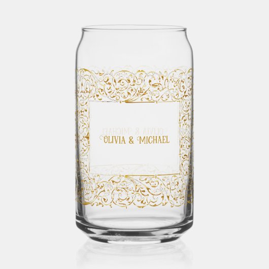 ゴールデンフレ結婚ーム ガラス缶 (正面)